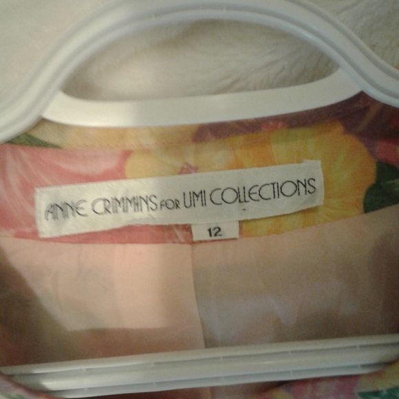 ANNE CRIMMINS 90's vintage floral women jacket - Picture 3 of 8